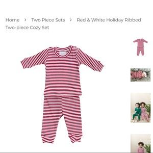 MEBIE BABY RIBBED COTTON SET 18MO
